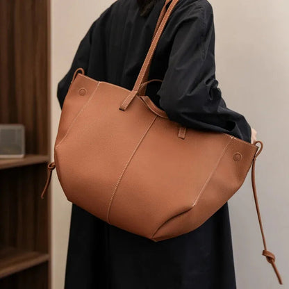 Grand sac à main cabas double porté Élodie