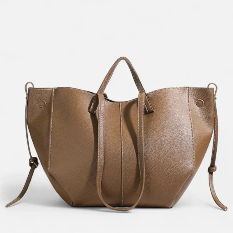 Grand sac à main cabas double porté Élodie