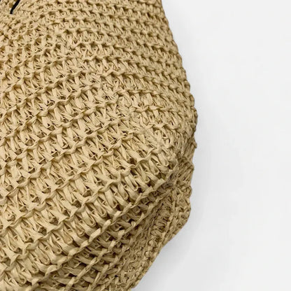 Grand sac à main cabas en paille Léa