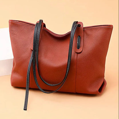 Grand sac à main cabas grainé Clara