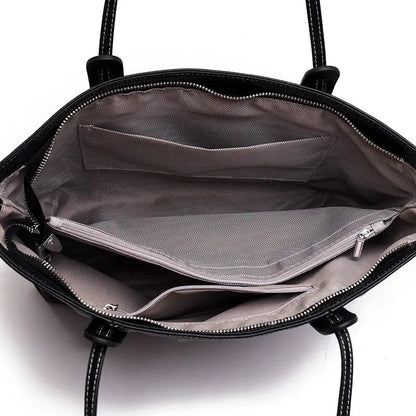 Grand sac à main cabas grainé Clara