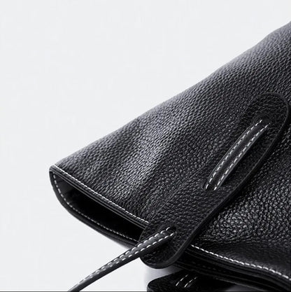 Grand sac à main cabas grainé Clara