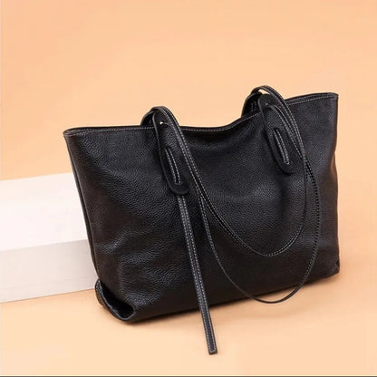 Grand sac à main cabas grainé Clara