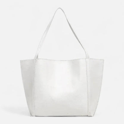 Grand sac à main cabas souple avec pochette assortie Amandine