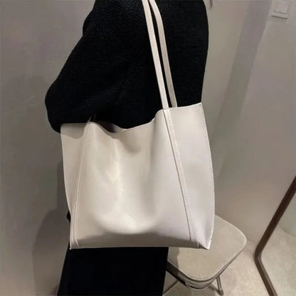 Grand sac à main cabas souple avec pochette assortie Amandine