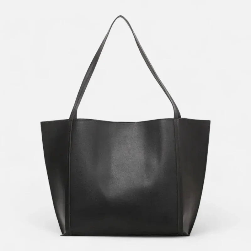 Grand sac à main cabas souple avec pochette assortie Amandine