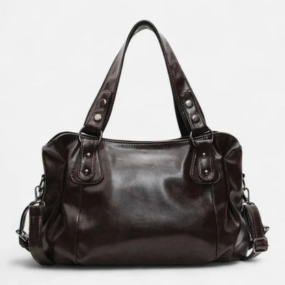 Grand sac à main de cours rétro souple à bandoulière Adélaïde