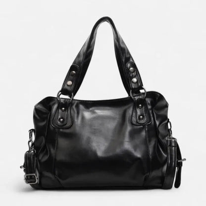 Grand sac à main de cours rétro souple à bandoulière Adélaïde