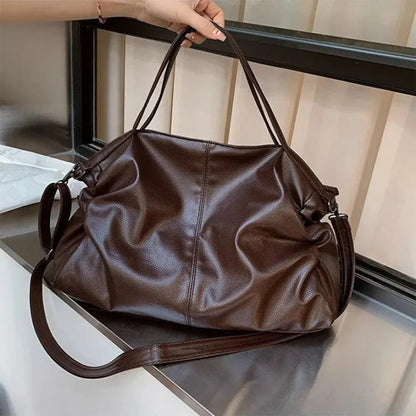 Grand sac à main de cours souple avec bandoulière Garance