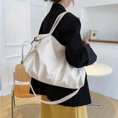 Grand sac à main de cours souple avec bandoulière Garance