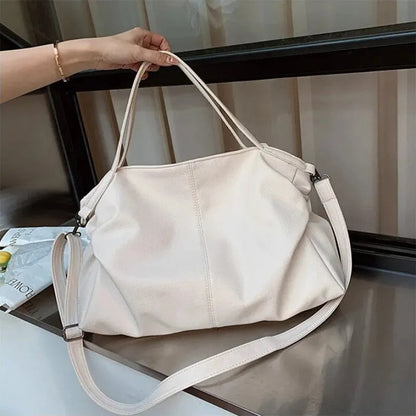 Grand sac à main de cours souple avec bandoulière Garance