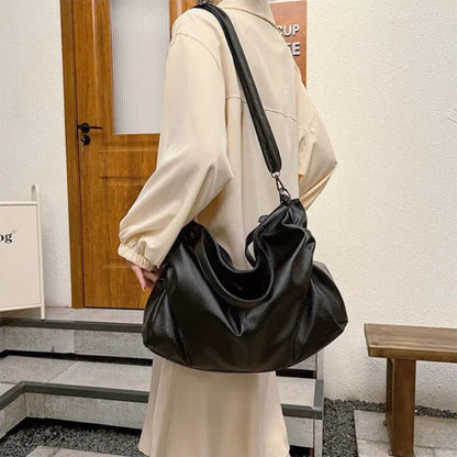 Grand sac à main de cours souple avec bandoulière Garance