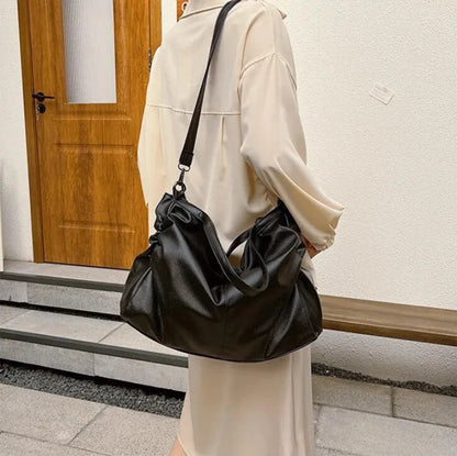 Grand sac à main de cours souple avec bandoulière Garance