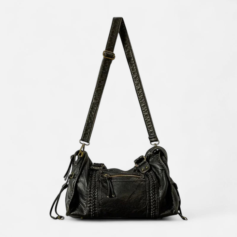 Grand sac à main de cours vintage à bandoulière Charlotte