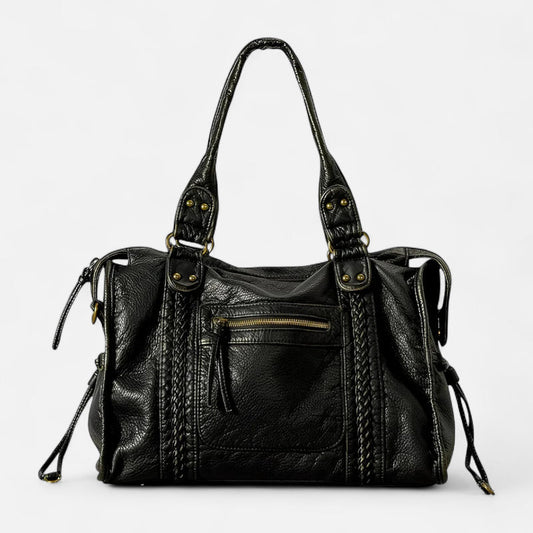 Grand sac à main de cours vintage à bandoulière Charlotte