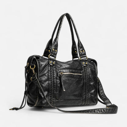 Grand sac à main de cours vintage à bandoulière Charlotte