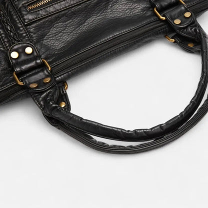 Grand sac à main de cours vintage à bandoulière Clara