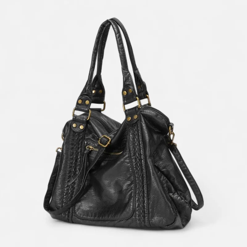 Grand sac à main de cours vintage à bandoulière Clara