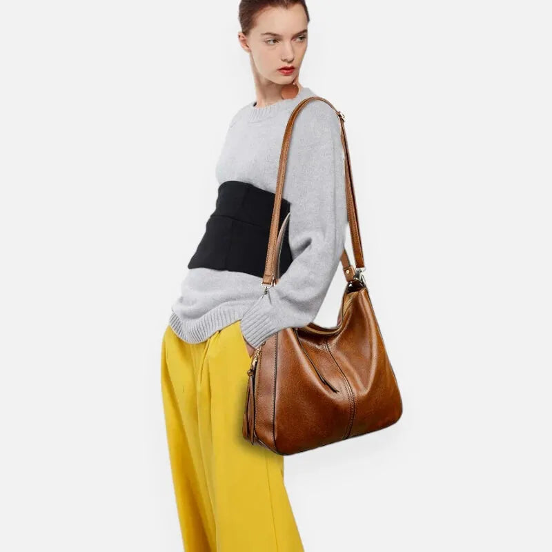 Grand sac à main hobo bandoulière Valentina