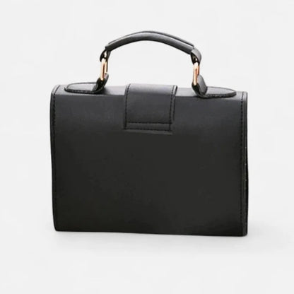 Petit sac à main bandoulière à rabat aux finitions doré Maëlys