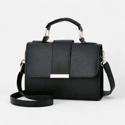 Petit sac à main bandoulière à rabat aux finitions doré Maëlys