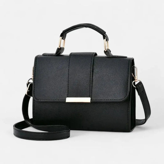 Petit sac à main bandoulière à rabat aux finitions doré Maëlys