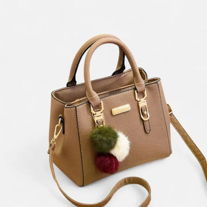 Petit sac à main bandoulière avec son charms pompon Louna
