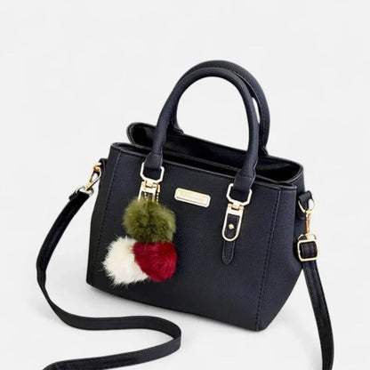 Petit sac à main bandoulière avec son charms pompon Louna