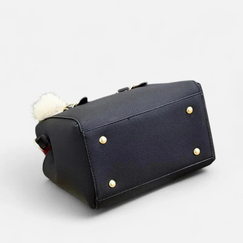 Petit sac à main bandoulière avec son charms pompon Louna