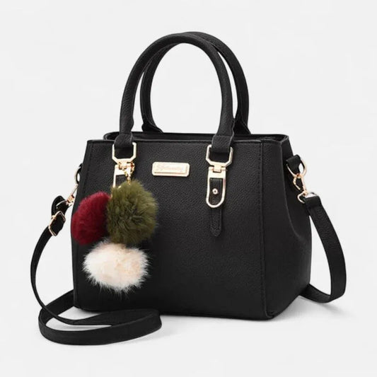 Petit sac à main bandoulière avec son charms pompon Louna