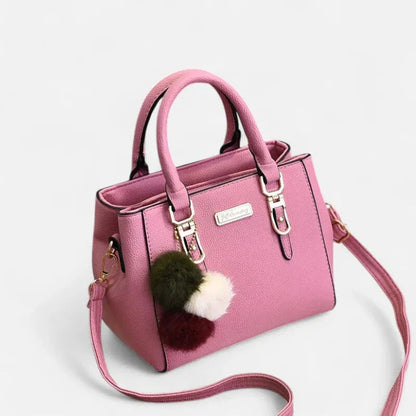 Petit sac à main bandoulière avec son charms pompon Louna