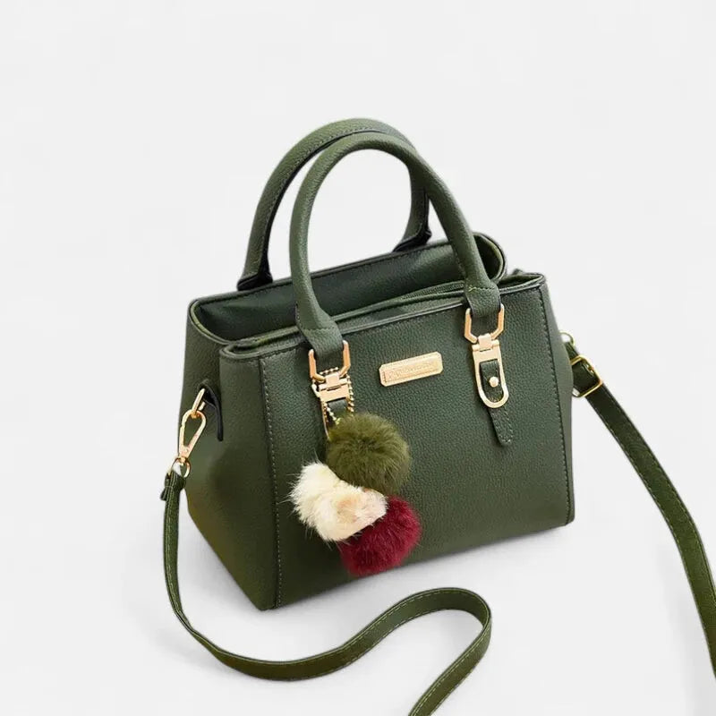 Petit sac à main bandoulière avec son charms pompon Louna