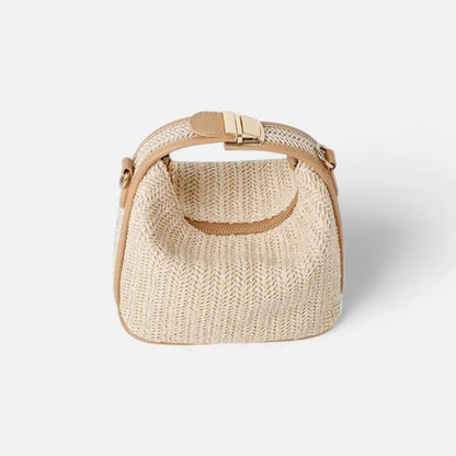 Petit sac à main bandoulière en paille Éléa