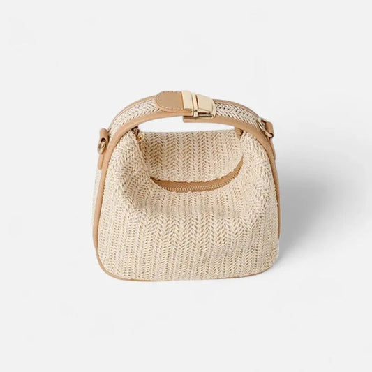 Petit sac à main bandoulière en paille Éléa