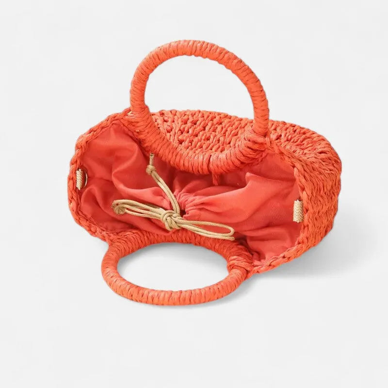 Petit sac à main bandoulière en paille Léna