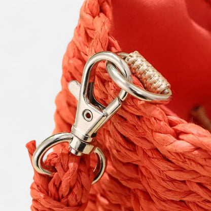 Petit sac à main bandoulière en paille Léna