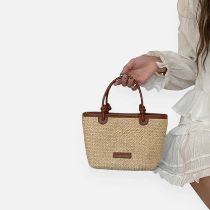 Petit sac à main bandoulière en paille Sienna