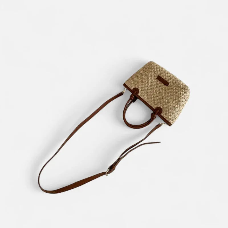 Petit sac à main bandoulière en paille Sienna
