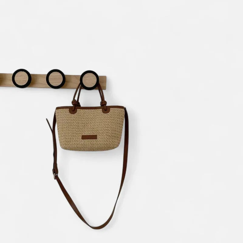 Petit sac à main bandoulière en paille Sienna