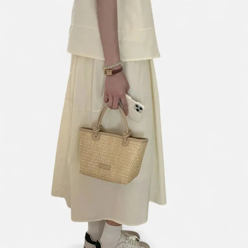 Petit sac à main bandoulière en paille Sienna