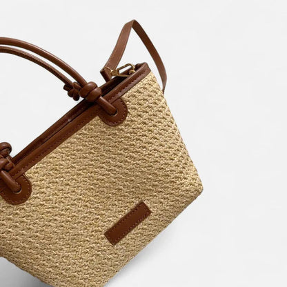 Petit sac à main bandoulière en paille Sienna