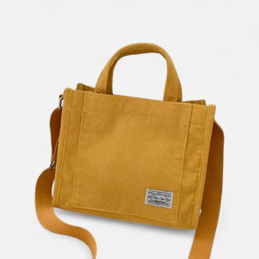 Petit sac à main bandoulière en velours côtelé Rose