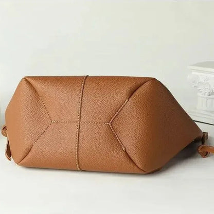 Petit sac à main cabas structuré double porté Élise