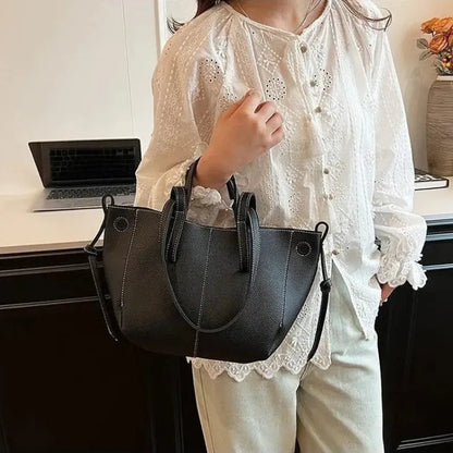 Petit sac à main cabas structuré double porté Élise