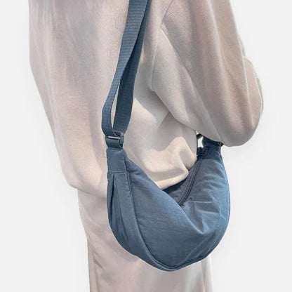 Sac à main banane demi-lune en tissu tendance Marcella