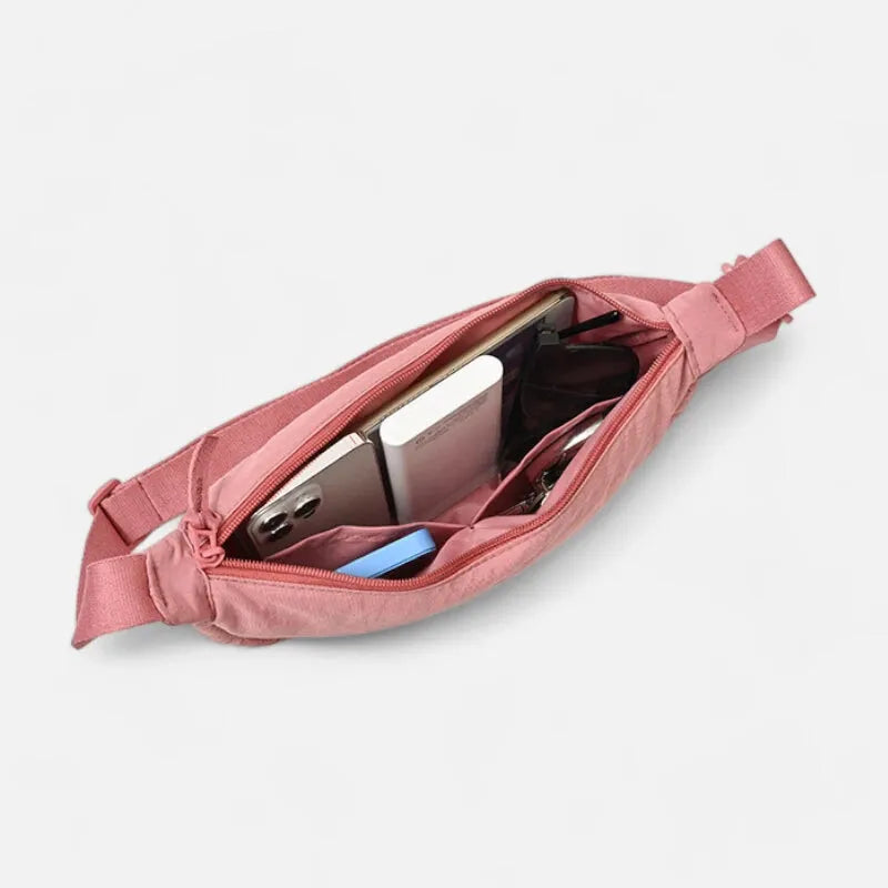 Sac à main banane demi-lune en tissu tendance Monique