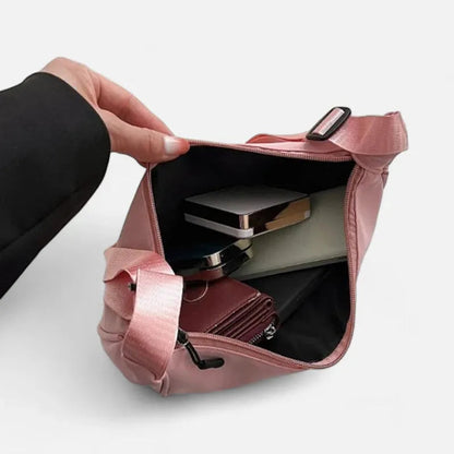 Sac à main banane demi-lune en tissu tendance Yvette