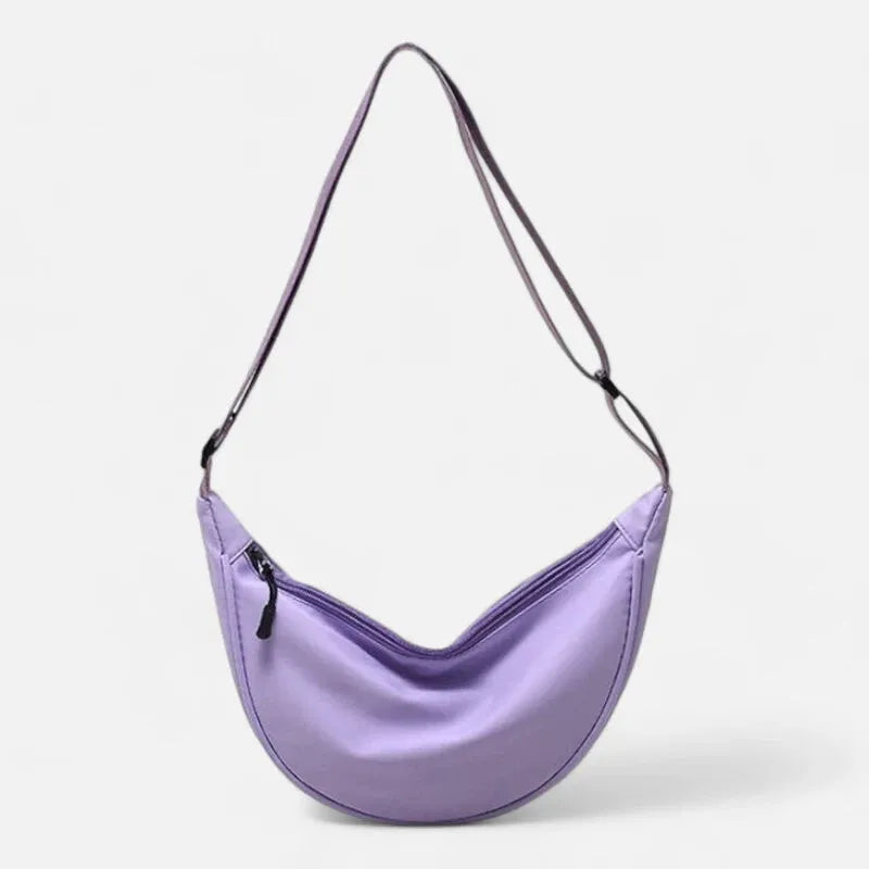 Sac à main banane demi-lune en tissu tendance Yvette