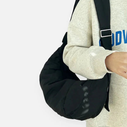 Sac à main banane XL en coton tendance Gisèle