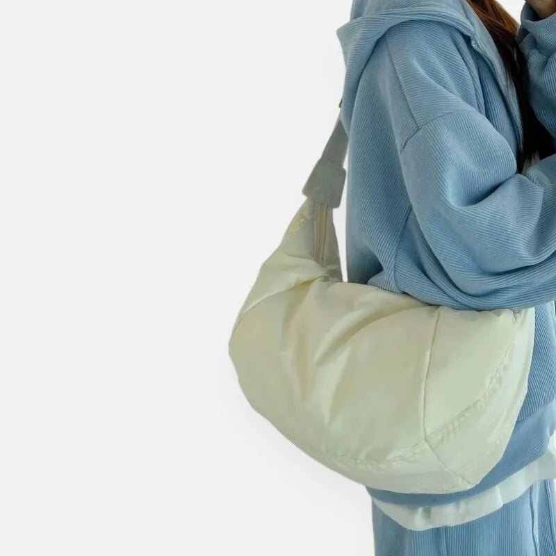 Sac à main banane XL en coton tendance Gisèle